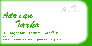 adrian tarko business card